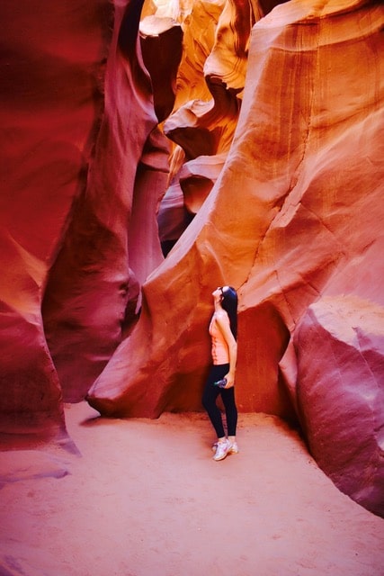 La experiencia de estar dentro del cañon en Page Arizona es indescriptible.