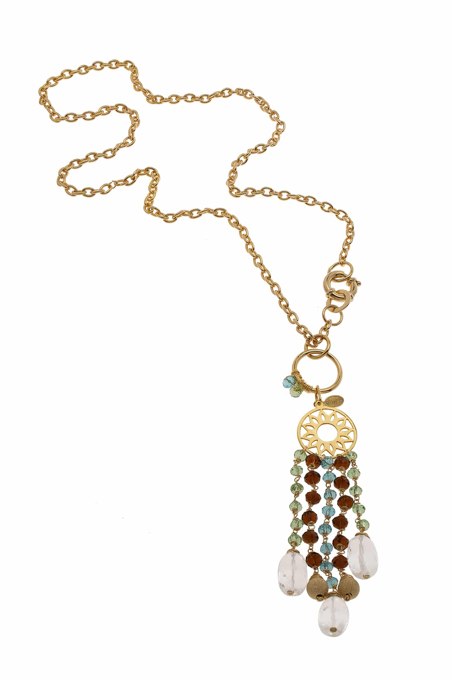 Collar de oro diseñado por Silvia Olavarria