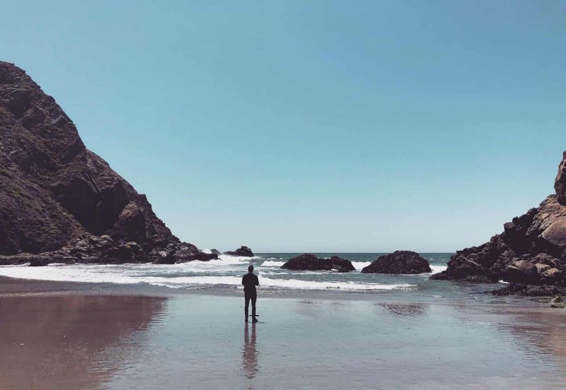 Parte de la visita a Big Sur y a Carmel era para conocer sus playas y sentir el bienestar de la naturaleza plenamente.