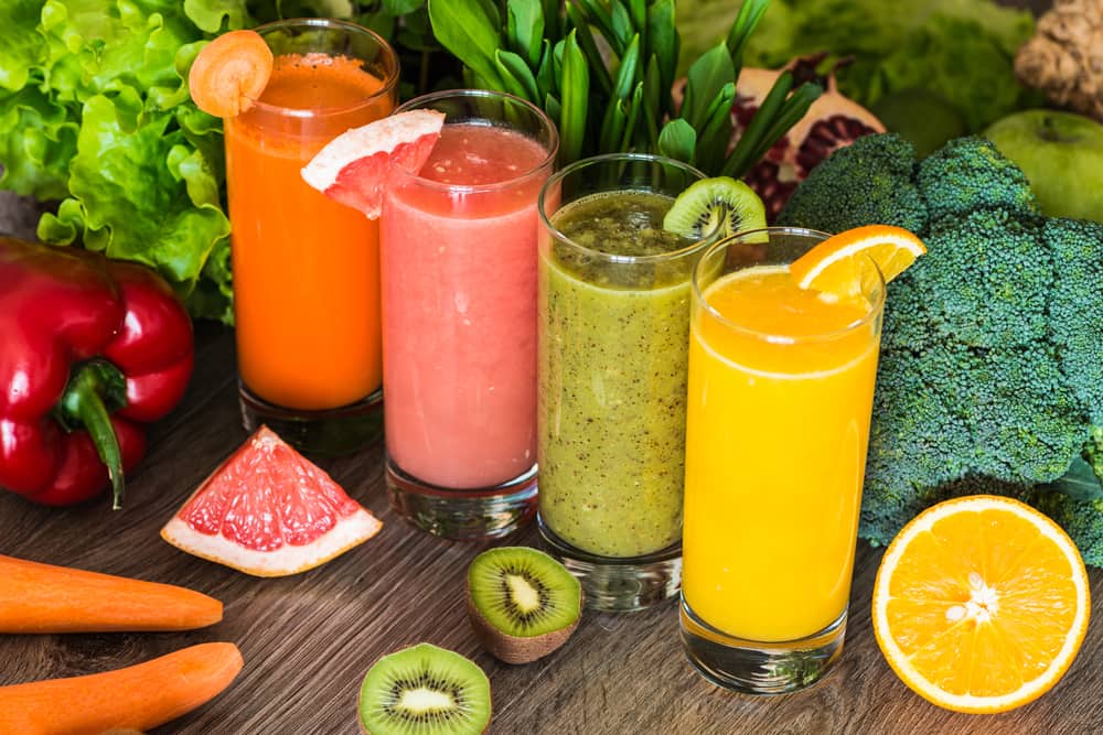 Los colores más bellos y energéticos para preparar tus jugos detox, limpiar tu organismo y regalarte mucha energía y salud.